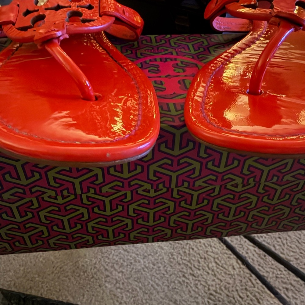 Tory Burch orange sandals
